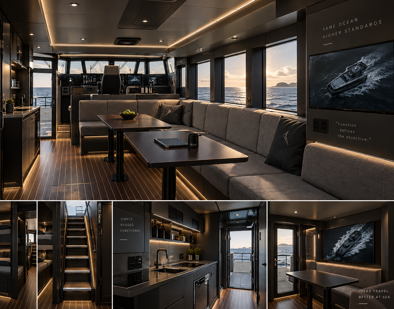 Functional marine interior